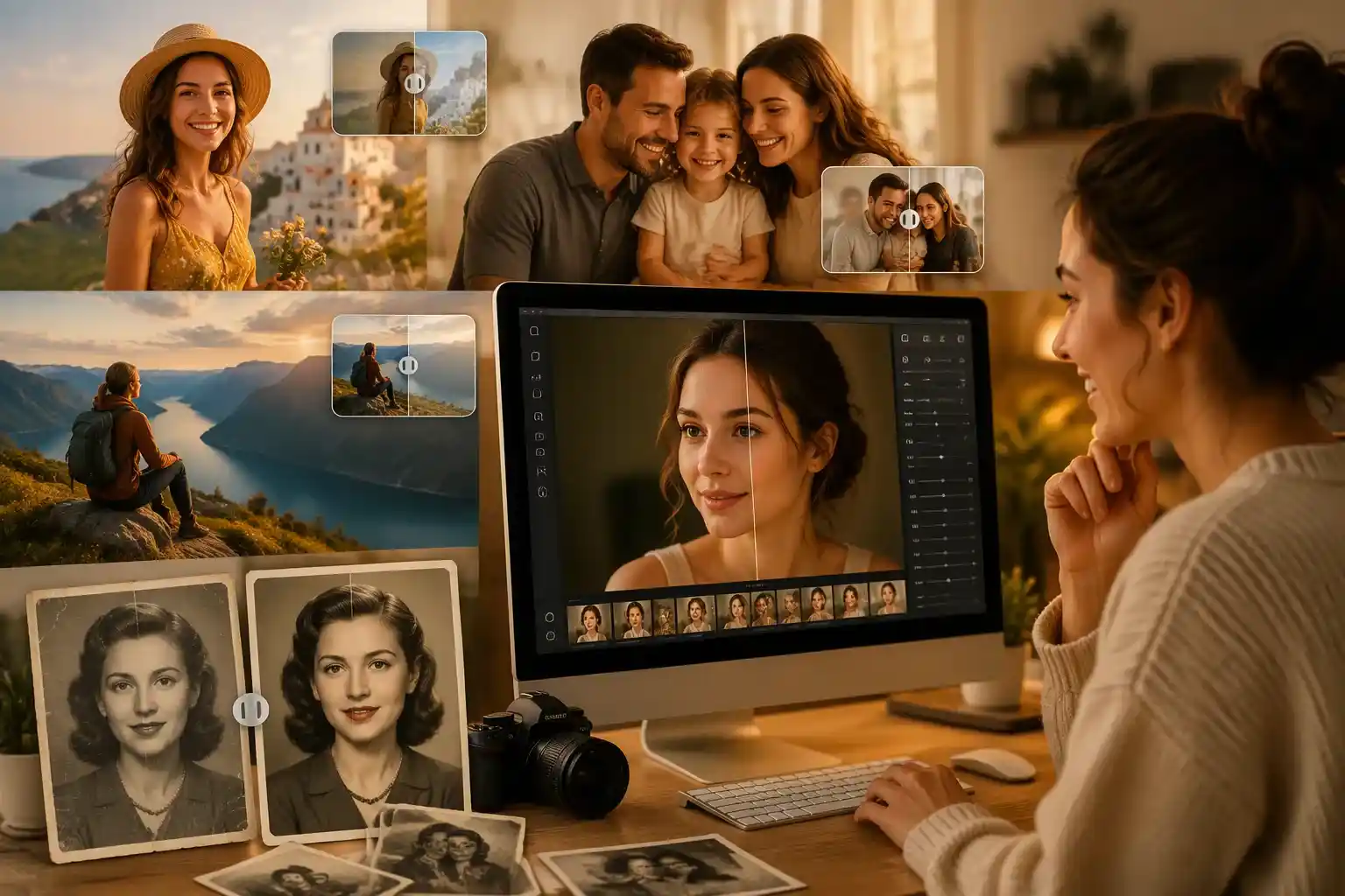 AI image editor for photo restoration and everyday edits